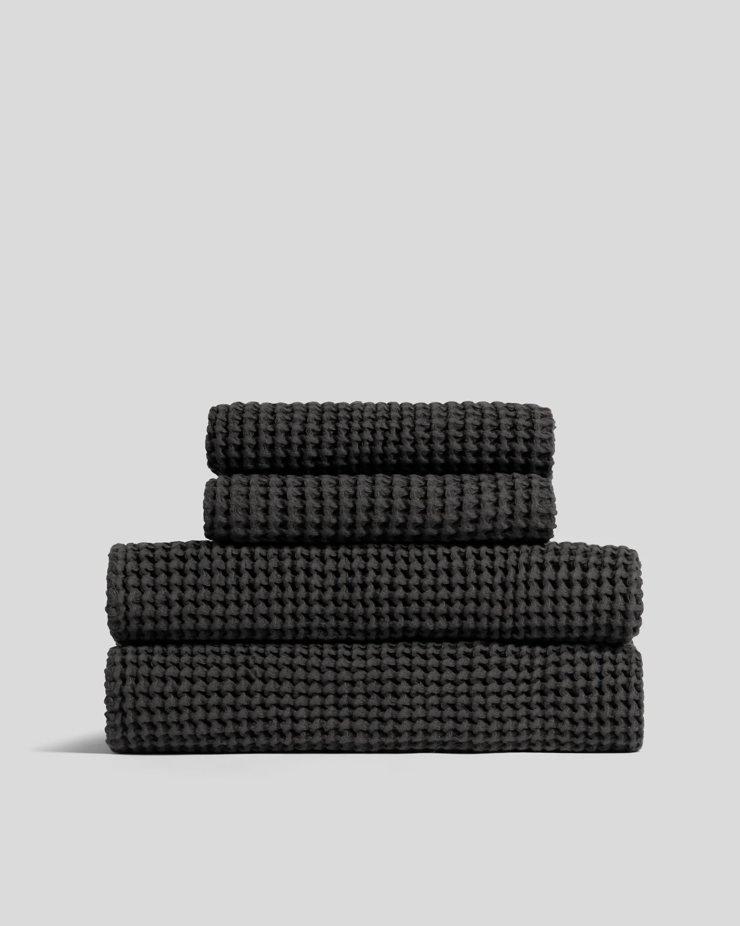 2+2 Waffle Bath Bundle - Onyx
