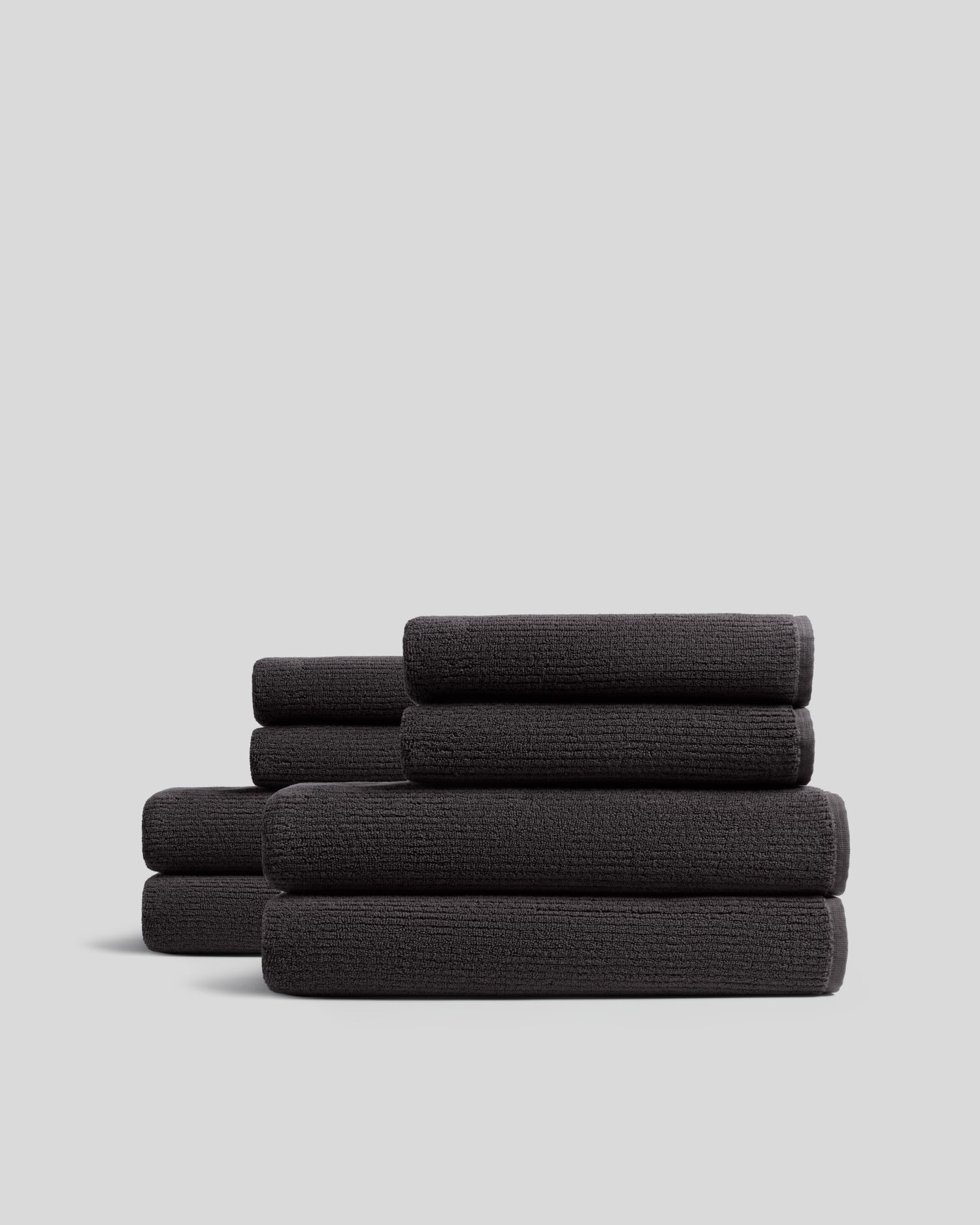 4+4 Soft Rib Bath Bundle - Onyx