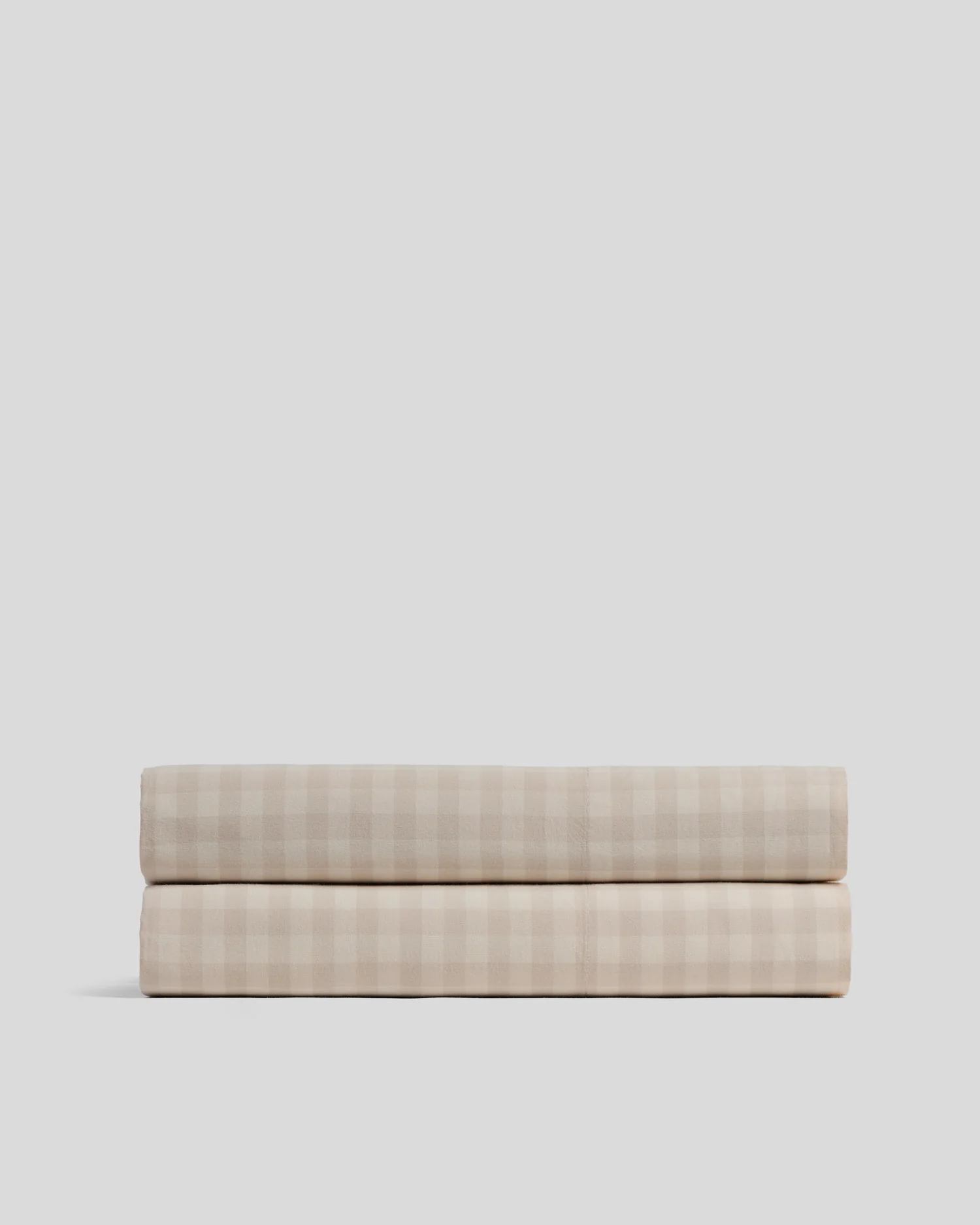 Brushed Cotton Fitted Sheet (Bone Check)