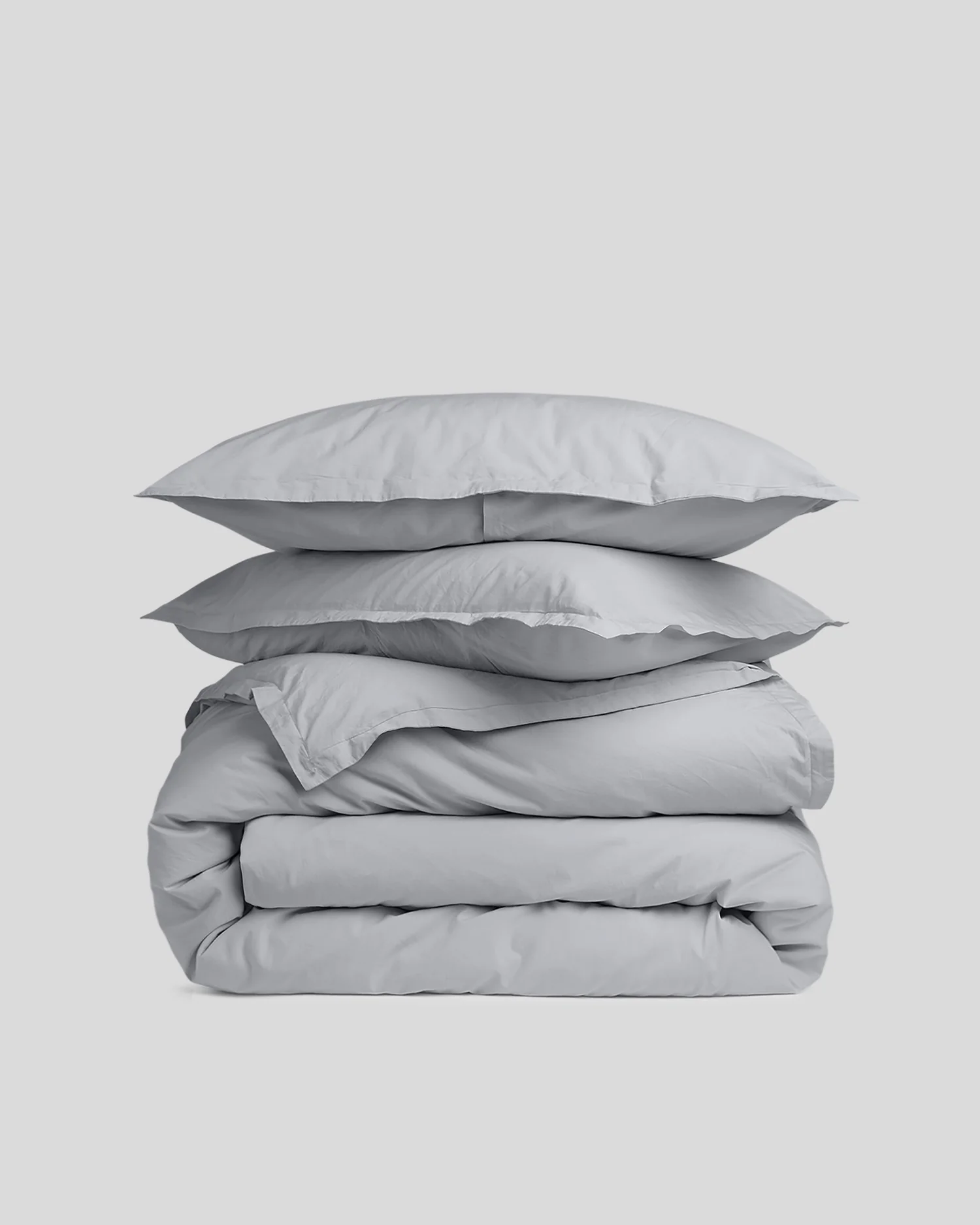 Brushed Cotton Duvet Cover Set - Sky F/Q