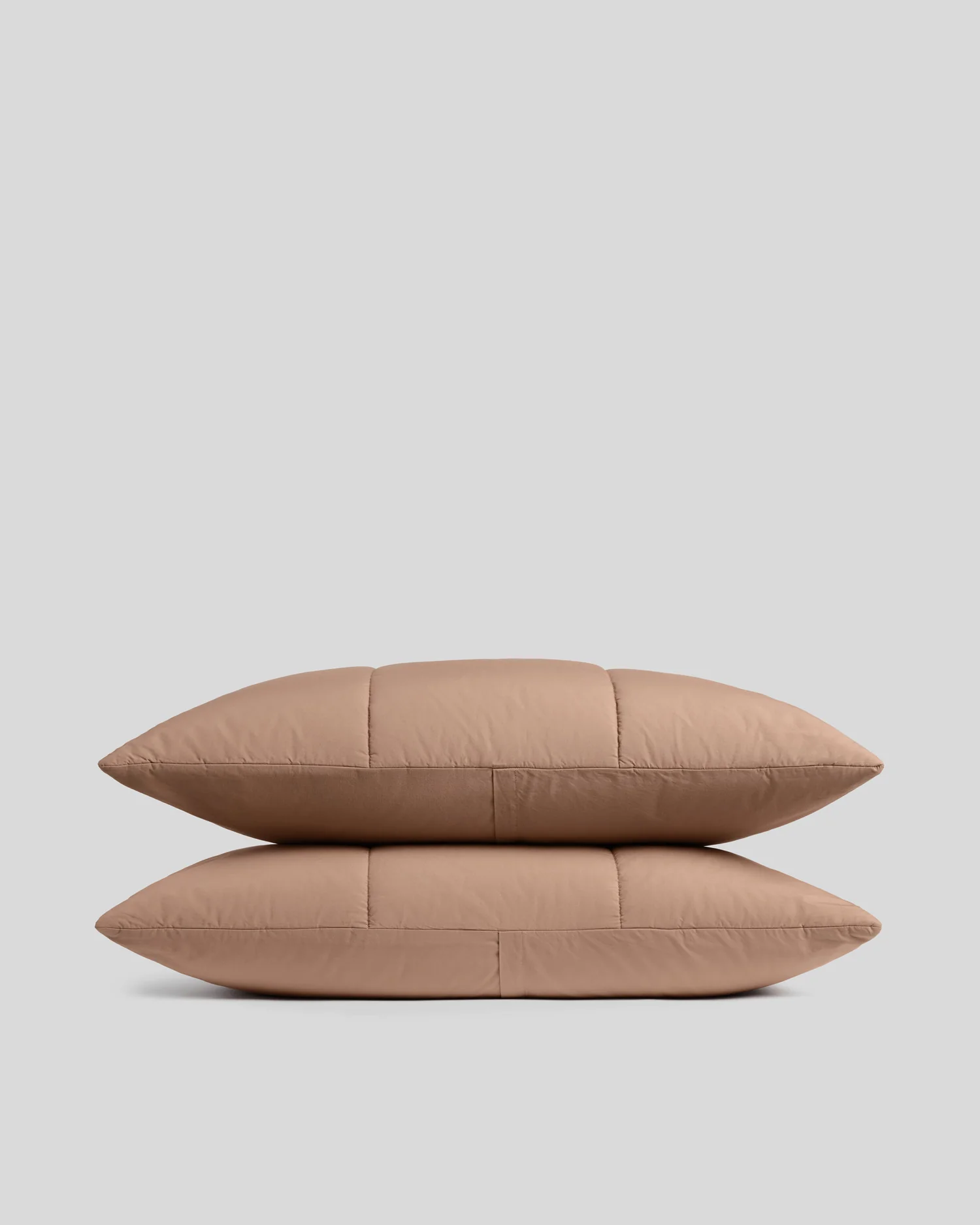 Brushed Cotton Quilted Sham Set (Adobe)