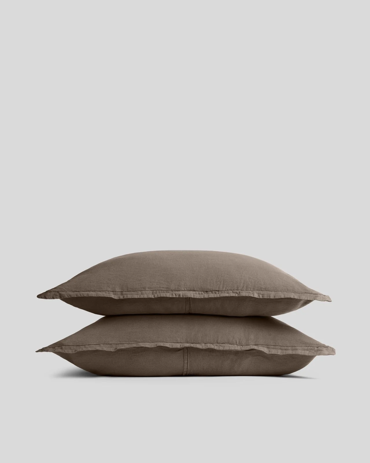 Linen Tencel Sham Set (Warm Grey)