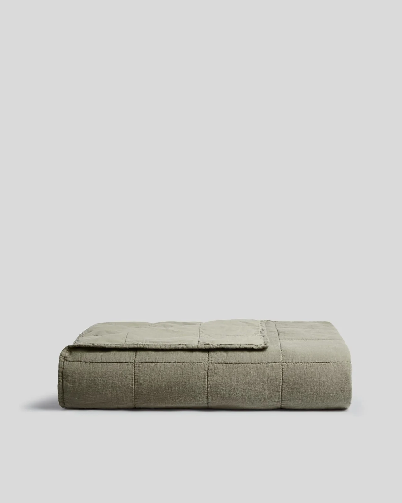 Linen Box Quilt (Moss)