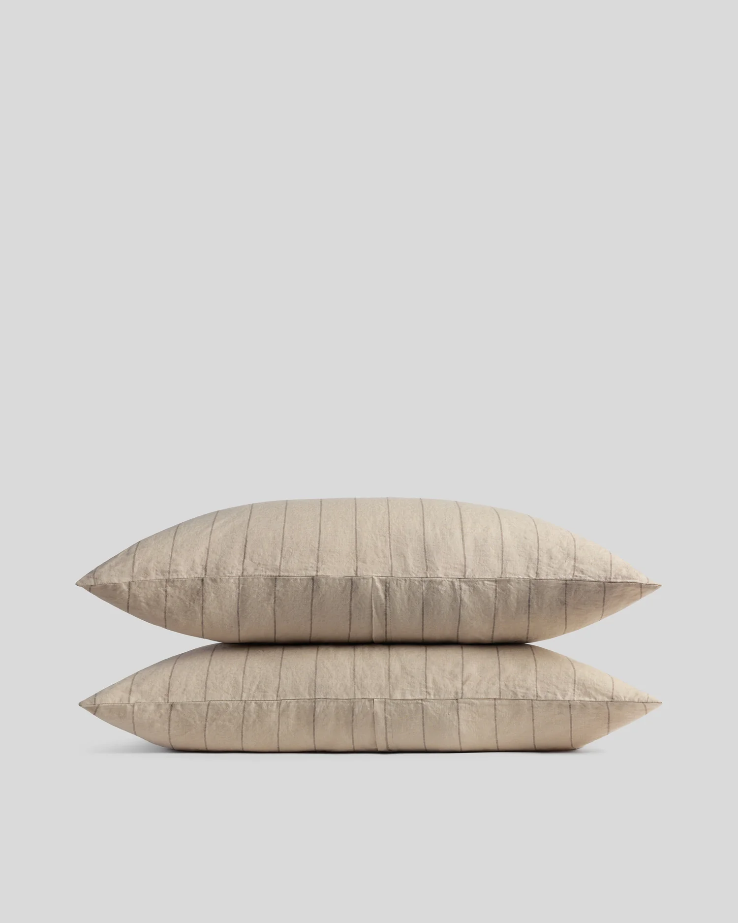 Linen Pillowcase Set (Bone Stripe)