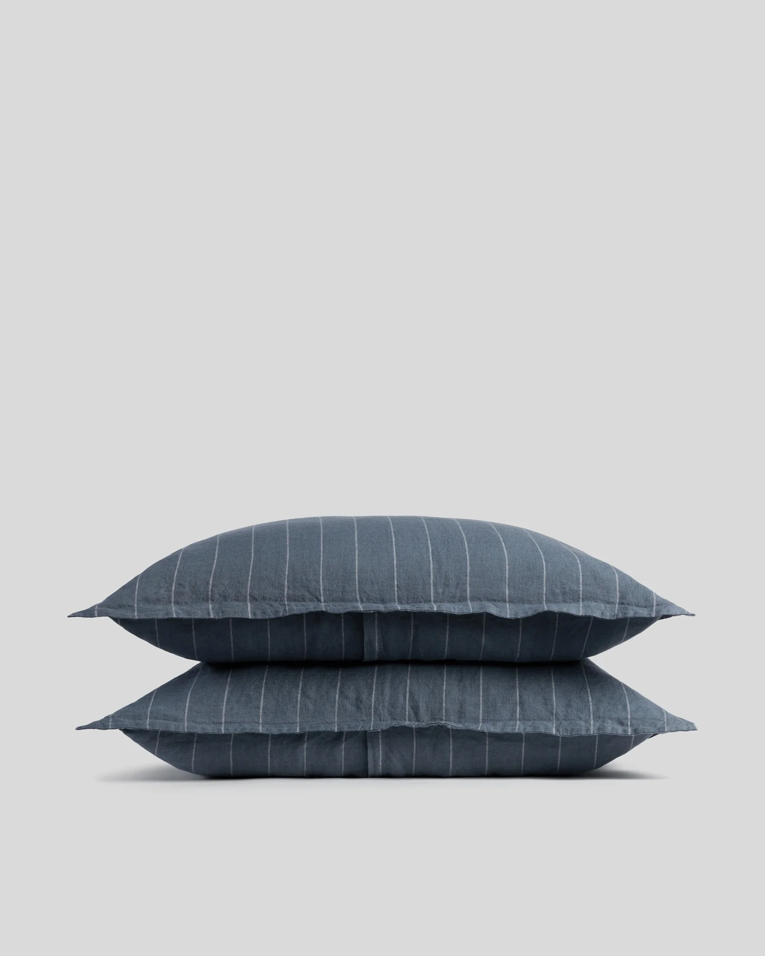 Linen Sham Set (Dusk Stripe)
