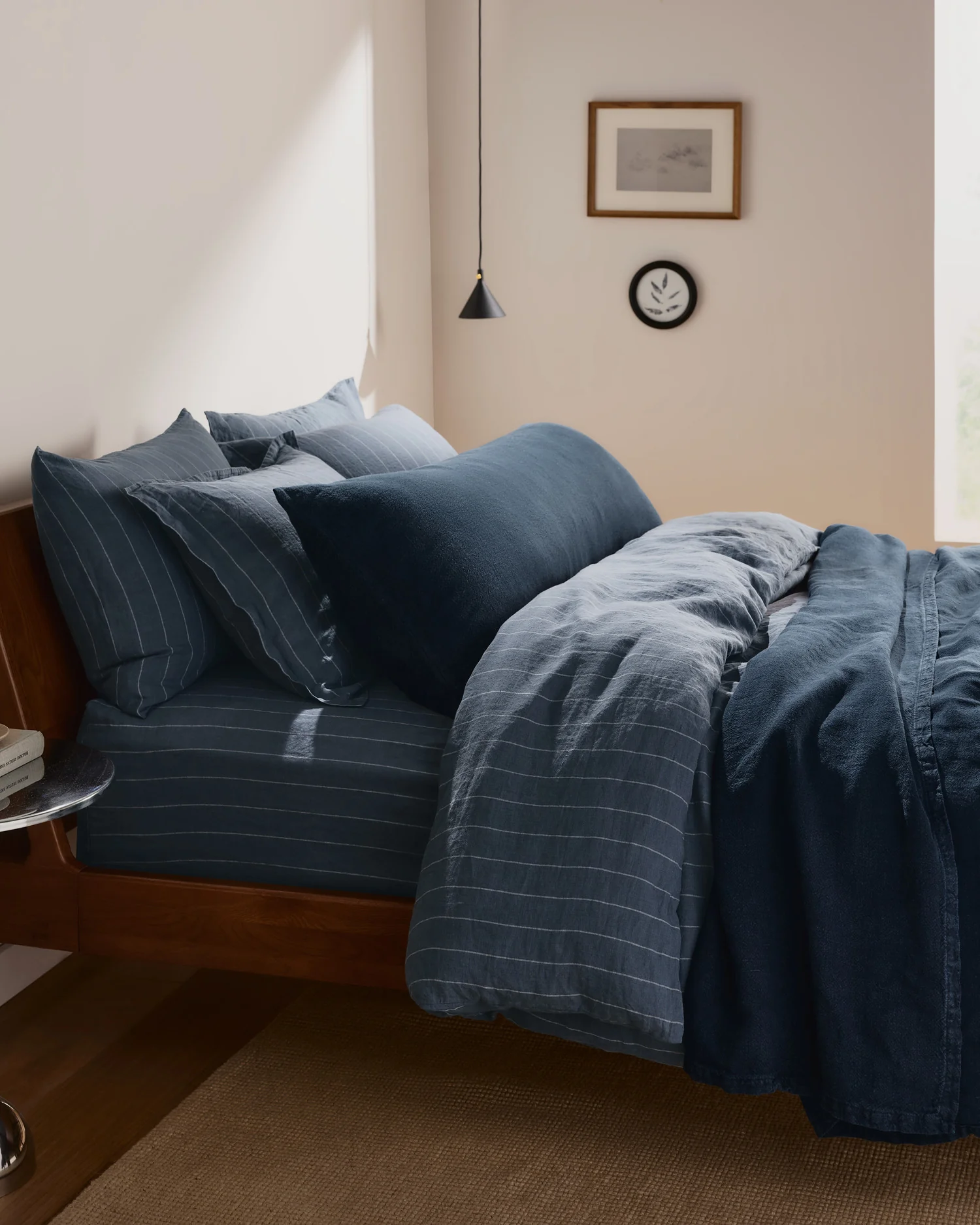 Linen Duvet Cover (Dusk Stripe) - Image 5