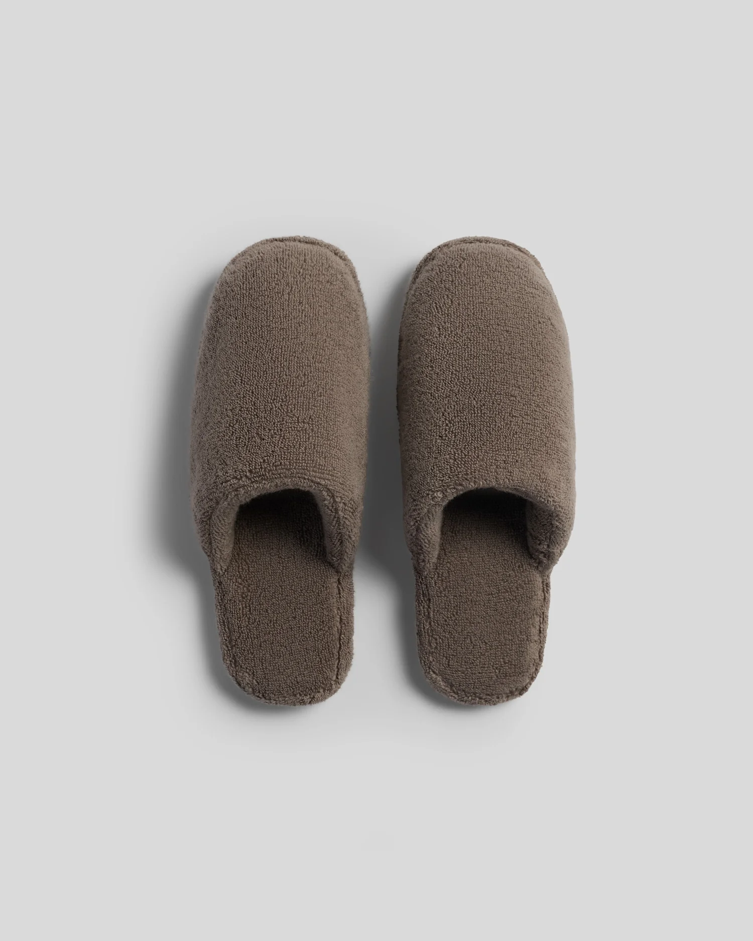 Classic Plush Slippers (Warm Grey)