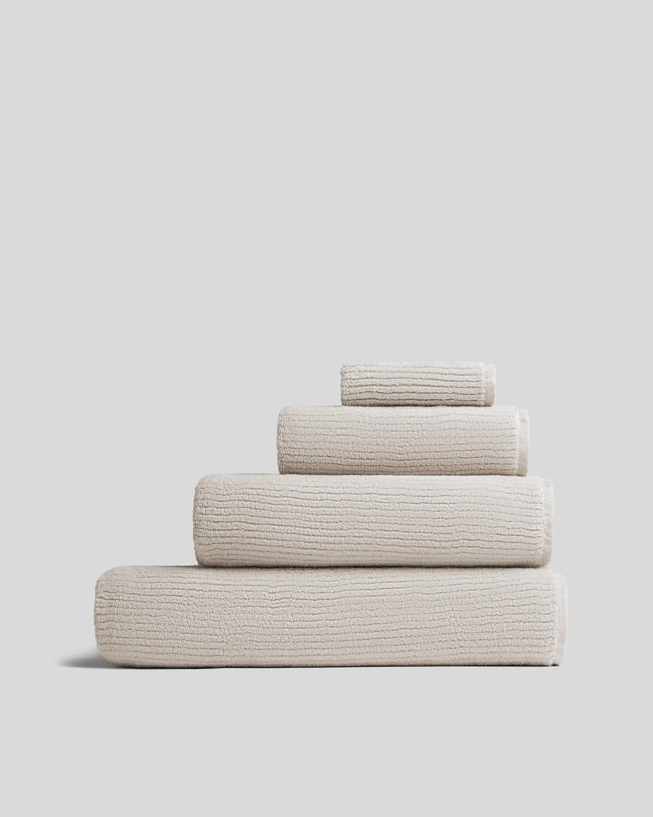 Soft Rib Towels (Bone)