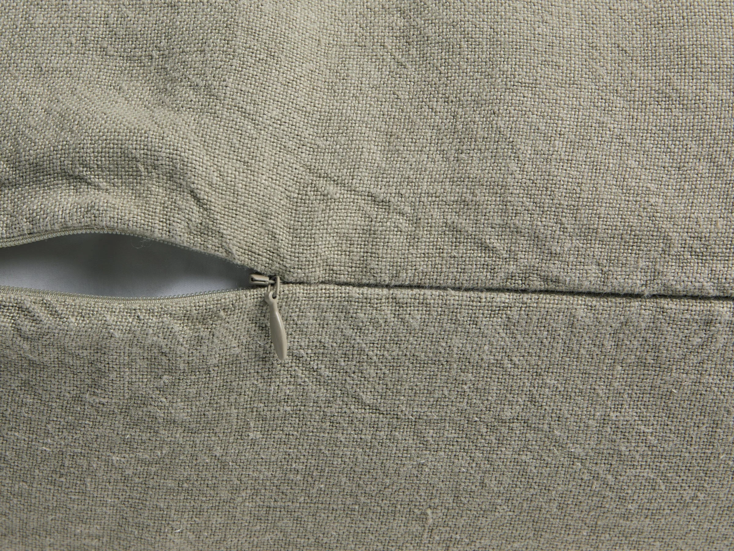 Vintage Linen Body Pillow Cover (Moss) - Image 3